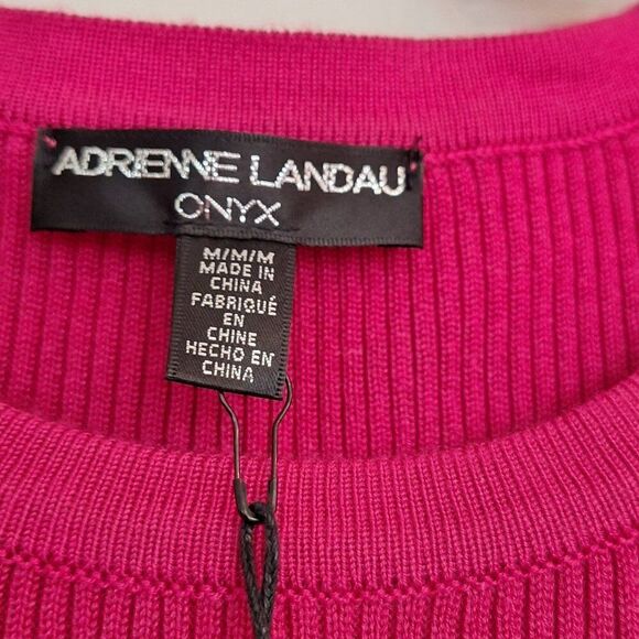 Adrienne Landau Wine Pink  Color with Faux Fur Top size M - Picture 2 of 6